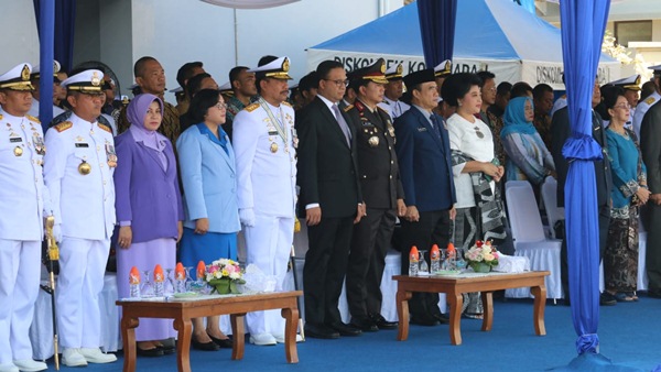 Hadiri HUT TNI AL KE-74, Gubernur Anies Apresiasi TNI AL Sebagai Garda Terdepan Menjaga Kesatuan RI