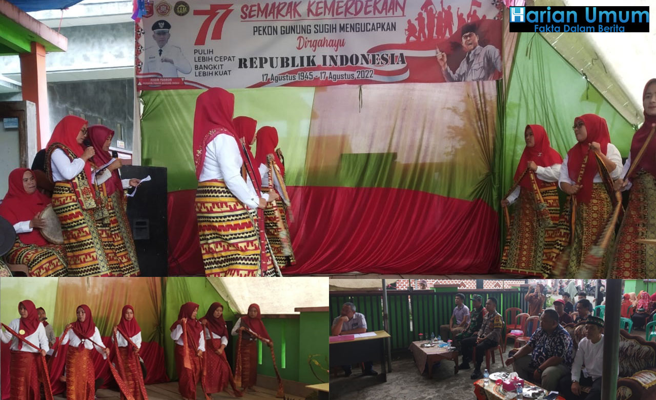 Pembukaan Acara HUT RI Ke 77 Pekon/Desa Gunung Sugih, Balik Bukit