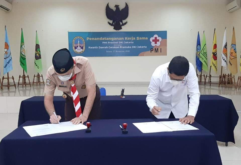 Perluas Layanan Kemanusiaan, PMI DKI Libatkan Pramuka