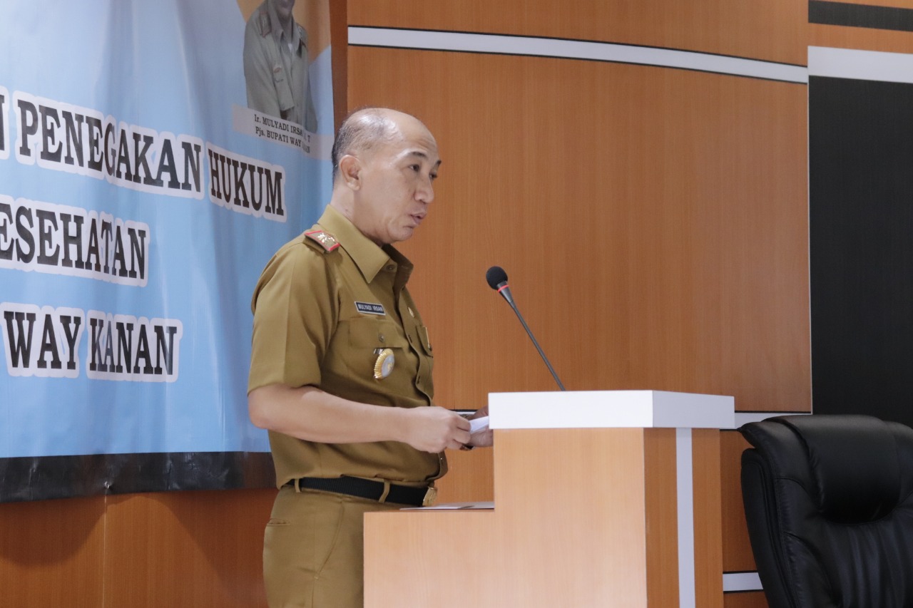 Pj Bupati Way Kanan Sosialisasikan Perbup No. 6 Tahun 2020
