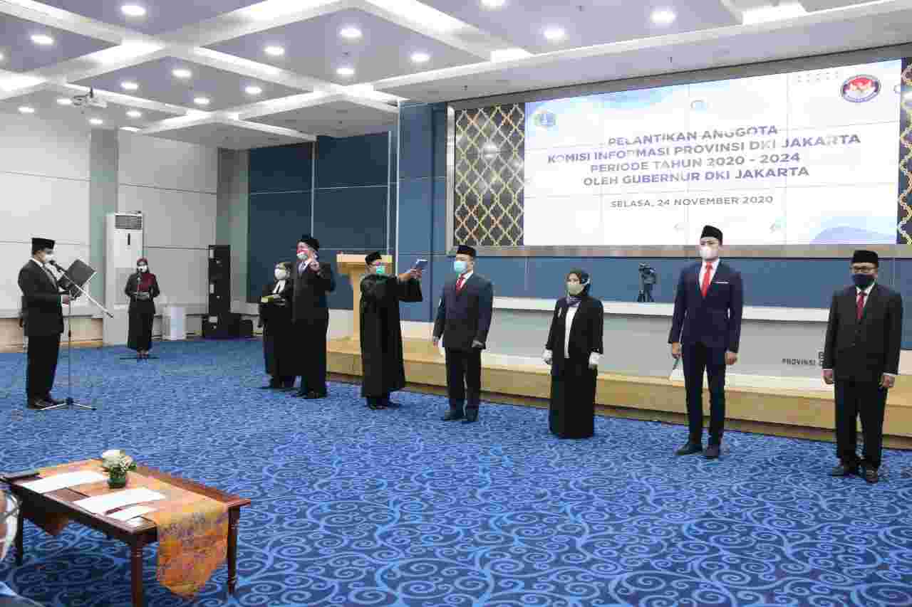 Anies Lantik Komisioner KIP DKI Periode 2020-2024