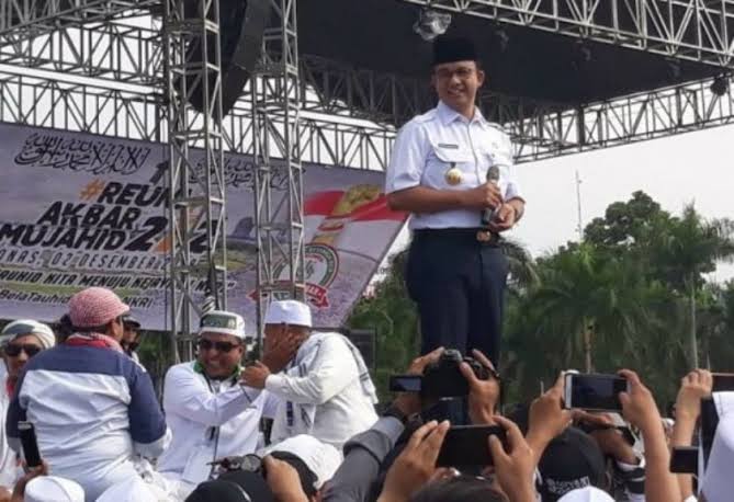 Hadir di Reuni 212, Anies Diminta Ribuan Jamaah Jadi Presiden 2024
