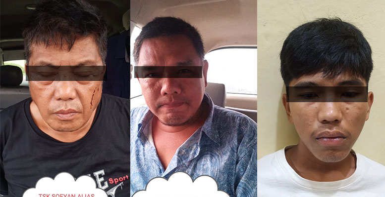 Tim gabungan,  Amankan Tiga Pelaku Curat di Jati Agung