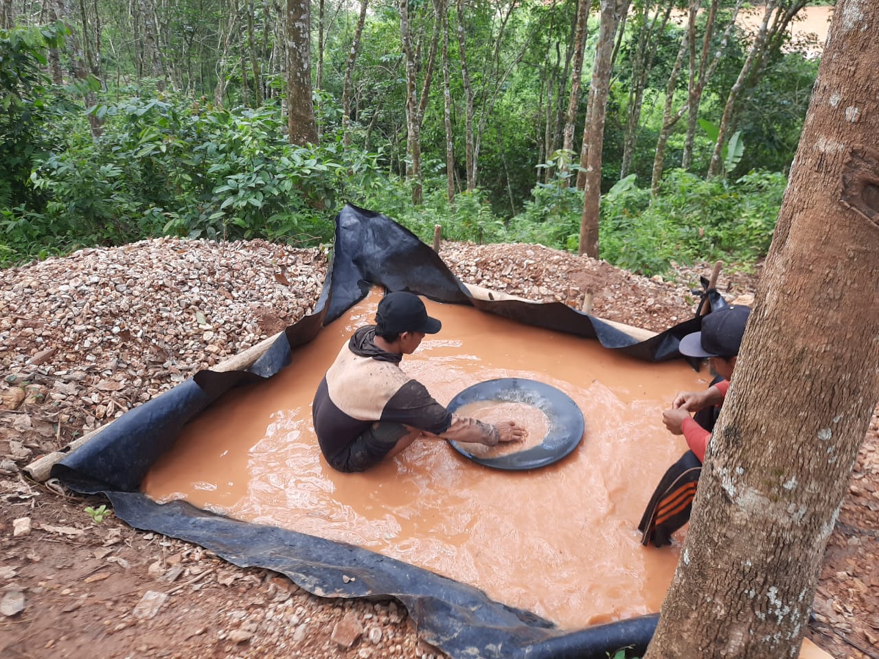 Tambang emas ilegal di Way Kanan Marak