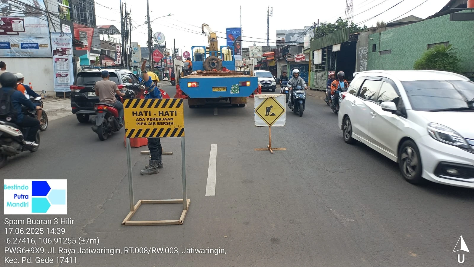 Klarifikasi Kejadian Kebocoran Air di Jl. Jatiwaringin Pondokgede Bekasi