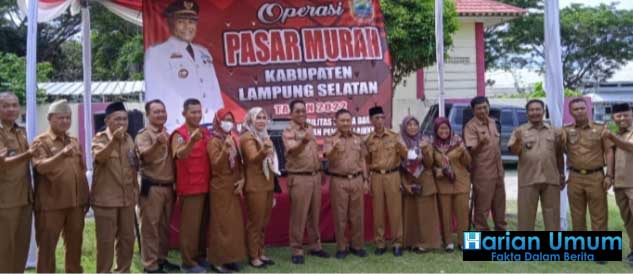 Kecamatan Kalianda Gelar Operasi Pasar Murah, Stabilkan Harga Sembako Kepada Masyarakat