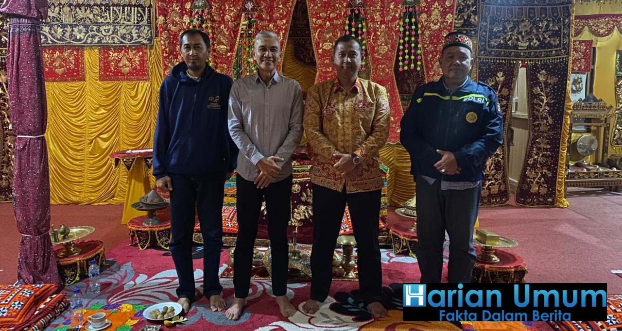 Kapolres Lampung Barat Silaturahmi Dengan Tokoh Adat Gelar Suttan Sekala Bekhak Ke-XX Kepaksian Bejalan Di Way