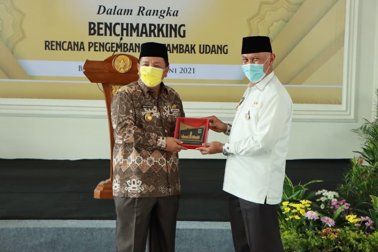 Gubernur Arinal Terima Kunjungan Kerja Gubernur Sumbar Dalam Rangka Benchmarking Rencana Pengembangan Tambak Udang