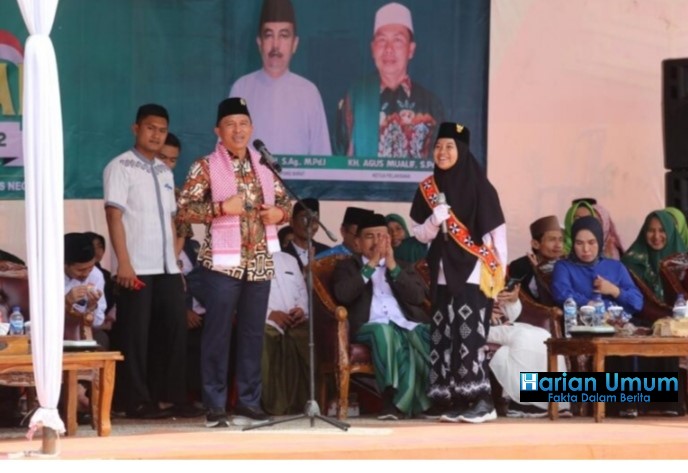 Gemuruh Asma - Asma Allah Terdengar Di Seluruh Negri,Dalam Acara Hari Santri Nasional,Tak Terkecuali Di Kabupaten Lampung Barat.