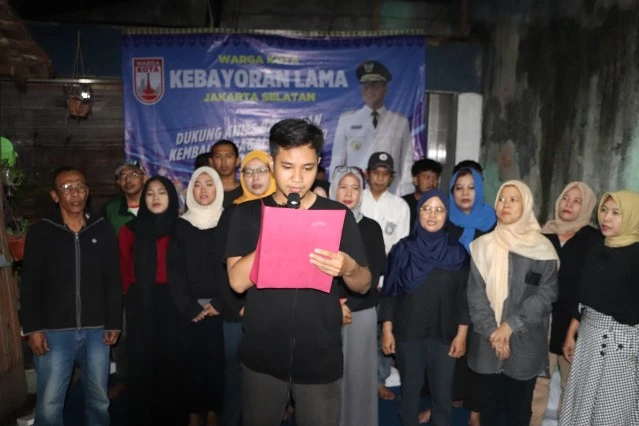 Warga Kebayoran Lama Deklarasi Dukung Anies Kembali Jadi Gubernur Jakarta