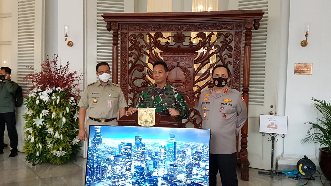 Wakapolri dan KSAD Datangi Anies Tanya Update Penanganan Covid-19