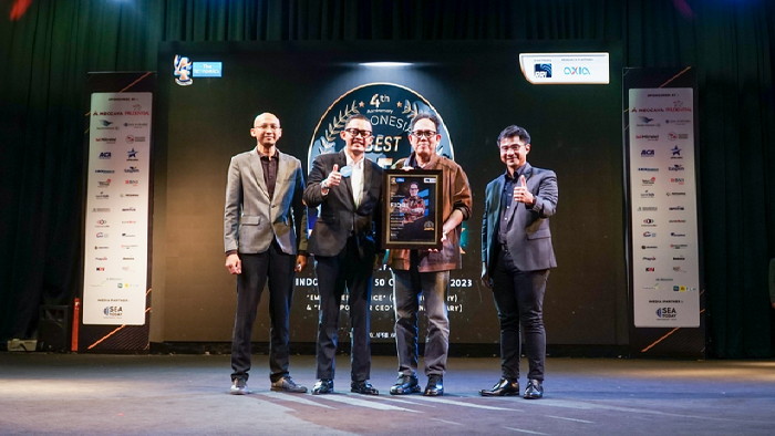 Berhasil Pimpin Bank DKI Tumbuh Pesat, Direktur Utama Bank DKI Fidri Arnaldy Raih Indonesia Best 50 CEO Awards 2023