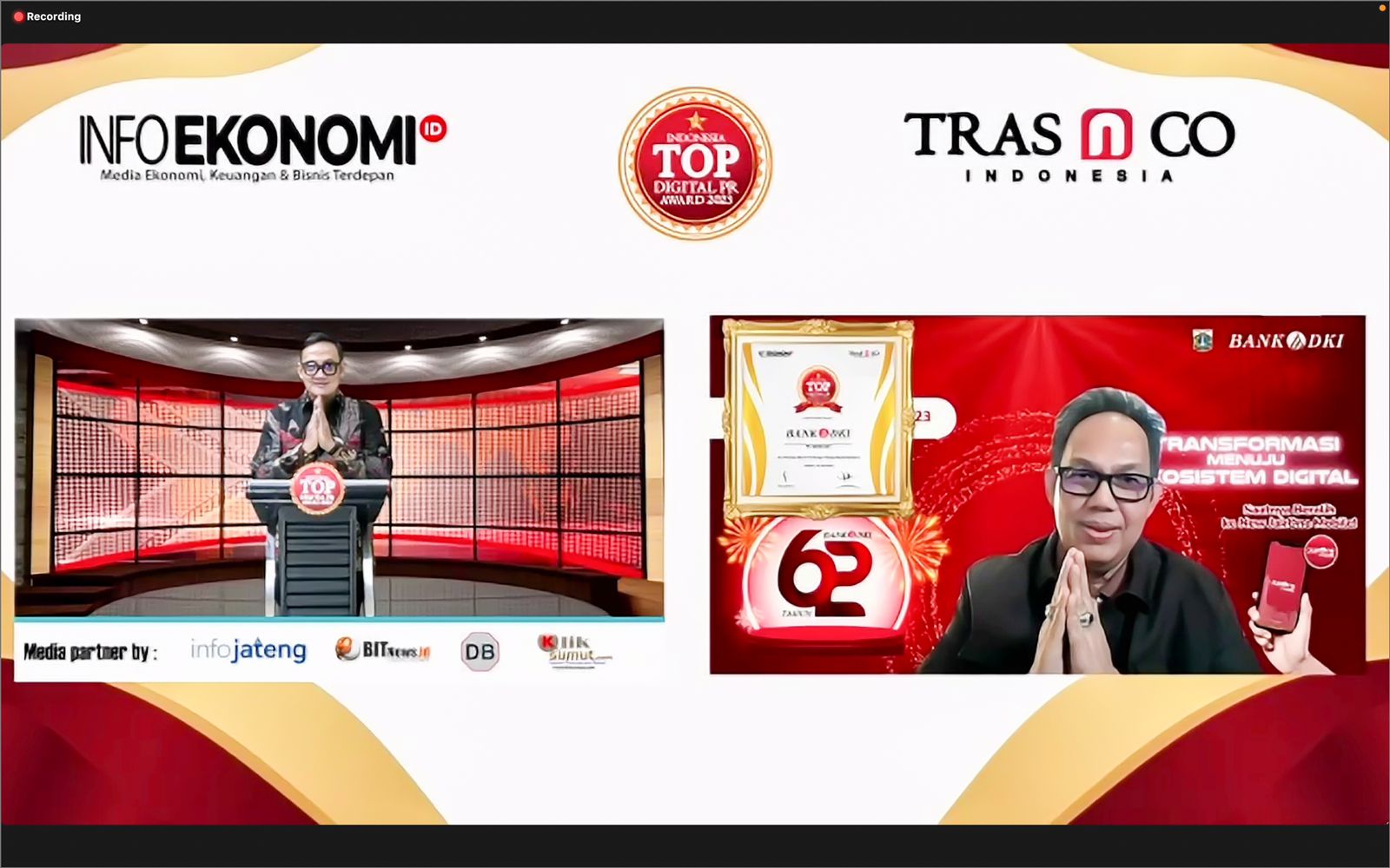 Stabilitas Komunikasi dan Kolaborasi Digital, Bank DKI Capai Penghargaan Top Digital PR Award 2023