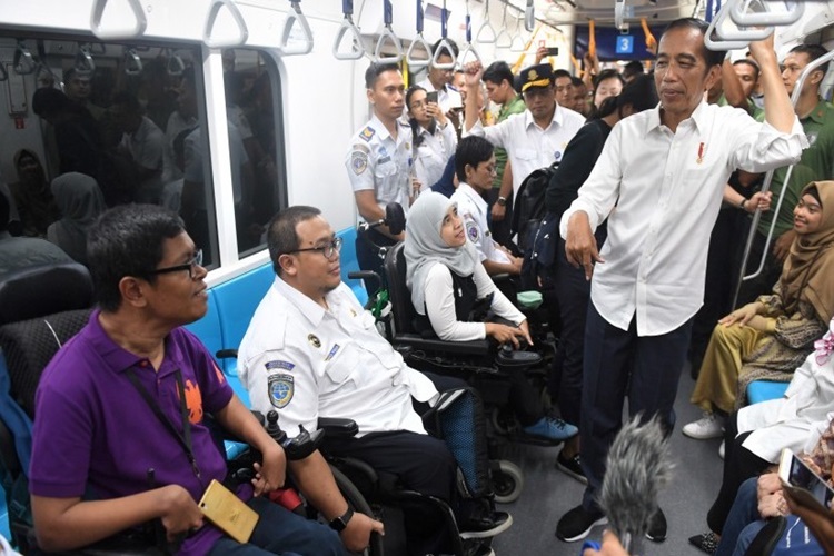 Resmikan MRT, Jokowi: Ini adalah Peradaban Baru Kita