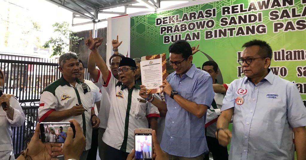 Akar Rumput Partai Bulan Bintang Dukung Prabowo-Sandi Presiden 2019-2024