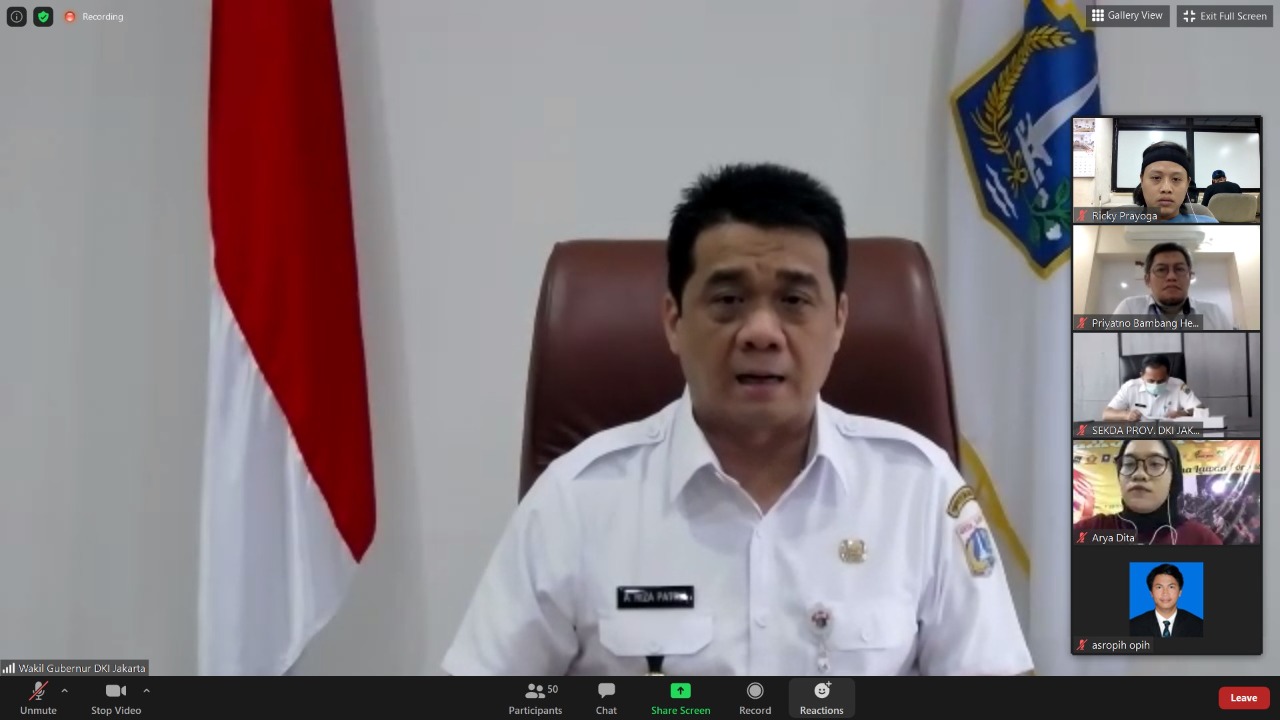 Libatkan Daerah Lain, Wagub DKI : Regulasi Penanganan Covid-19 Jadi Rujukan