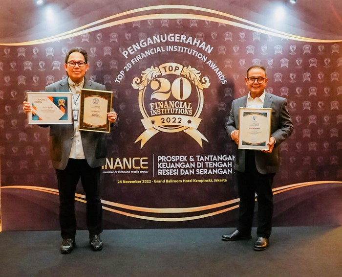 Bank DKI Raih Tiga Penghargaan Sekaligus Dalam Top 20 Financial Institution Award 2022