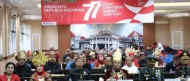 Bupati Nanang Ermanto Bersama Jajaran Forkopimda Ikuti Peringatan Detik-detik Proklamasi Kemerdekaan