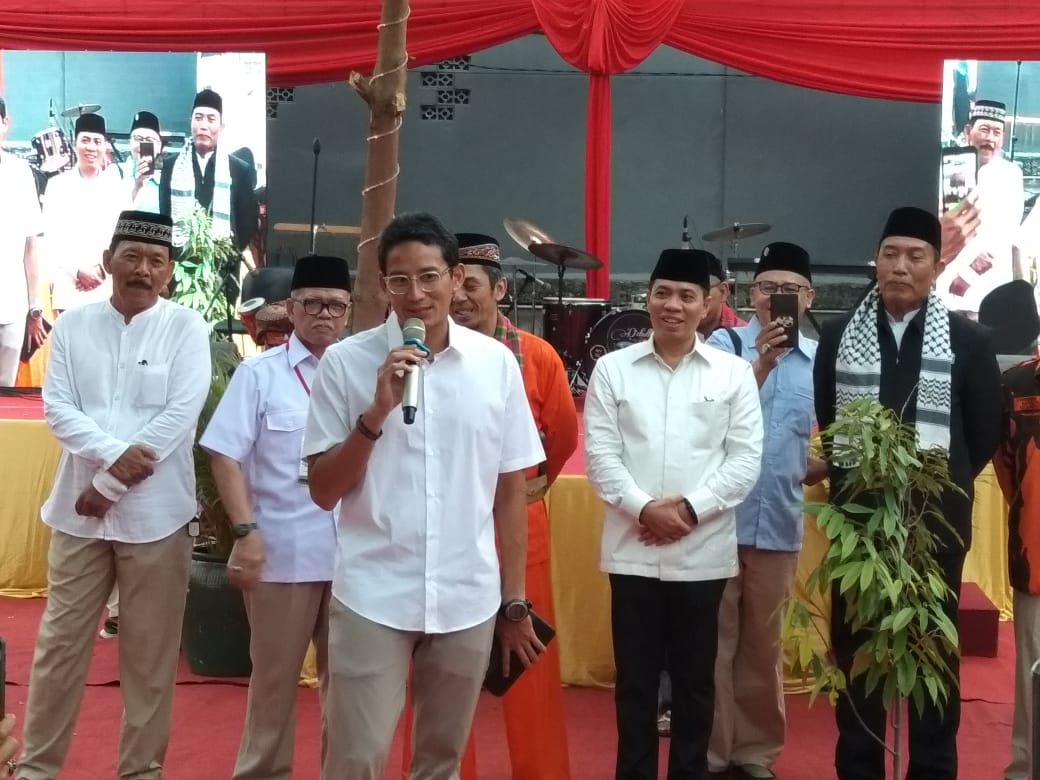 Hadiri Acara Halal Bihalal Purwanto, Sandiaga Beri Ucapan Selamat