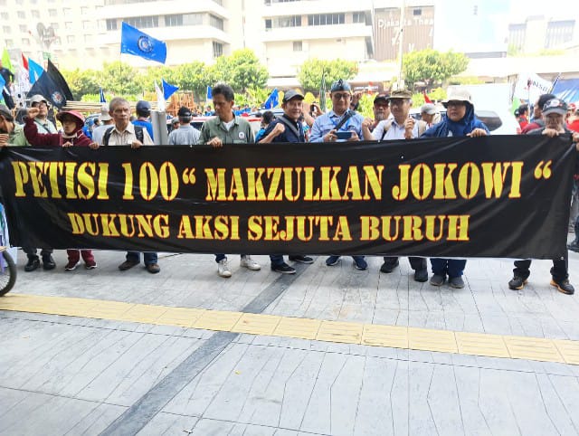 Petisi 100 "Makzulkan Jokowi" Dukung Aksi Sejuta Buruh