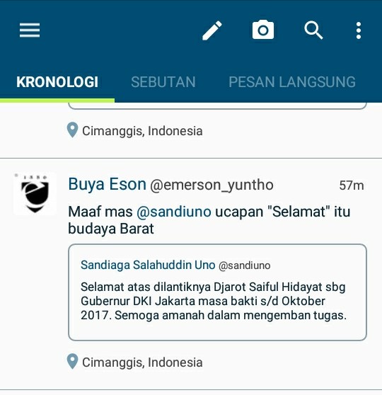 Sebut Ucapan Selamat ke Jokowi Bagian Budaya Barat, Sandiaga Disindir Pegiat ICW di Twitter