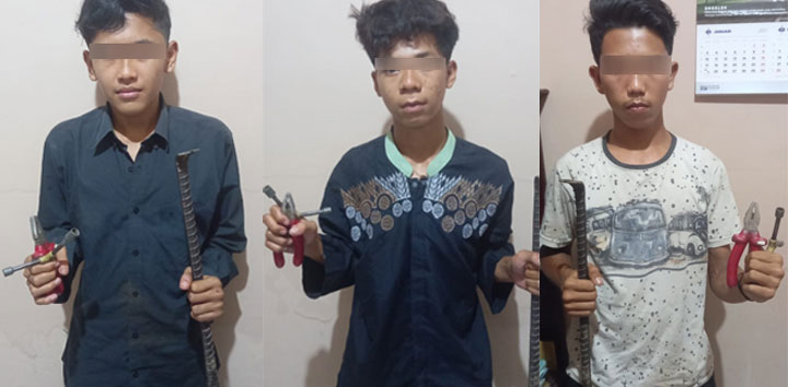 Polsek Katibung, Ungkap Pelaku Curat, 4 Orang Berhasil Diamankan, 3 DPO