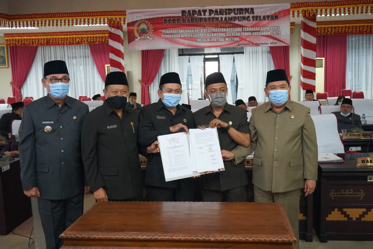 DPRD-Pemkab Lampung Selatan Sepakati KUPA-PPAS Perubahan APBD TA 2020