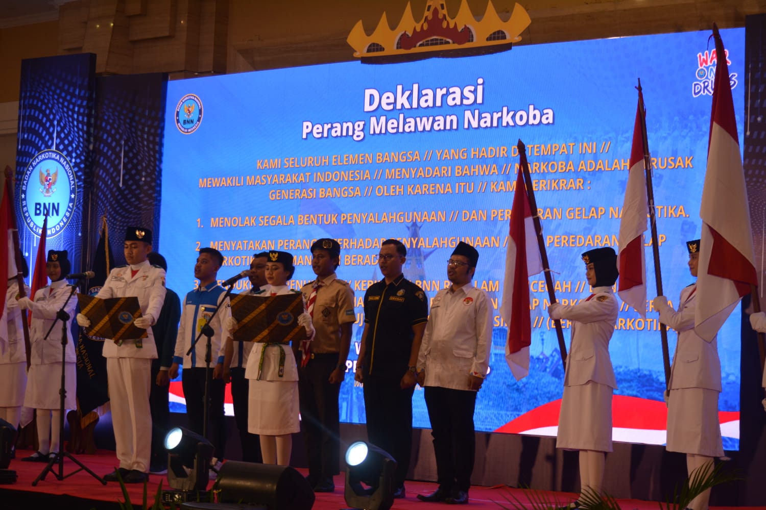 Hadiri Dialog Interaktif Kepemudaan Bersama Kepala BNN RI, Korem 043 Siap Perangi Kejahatan narkoba
