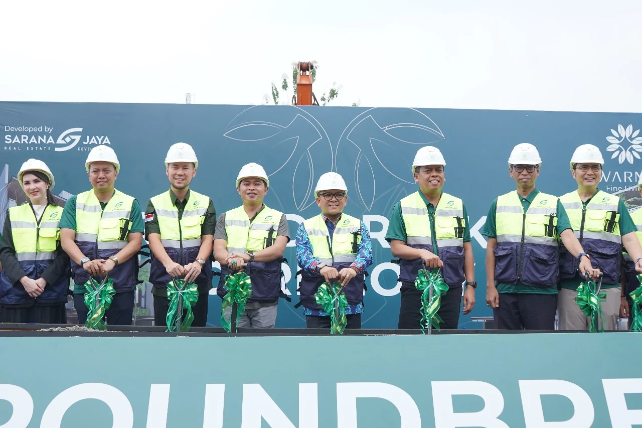 Dorong Pertumbuhan Ekonomi Daerah, Perumda Sarana Jaya Gelar Groundbreaking Warna Fine Living