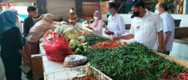 Pemda Lampung Selatan Sidak Pasar Pantau Harga dan Ketersedian Bahan Pokok Jelang Ramadhan