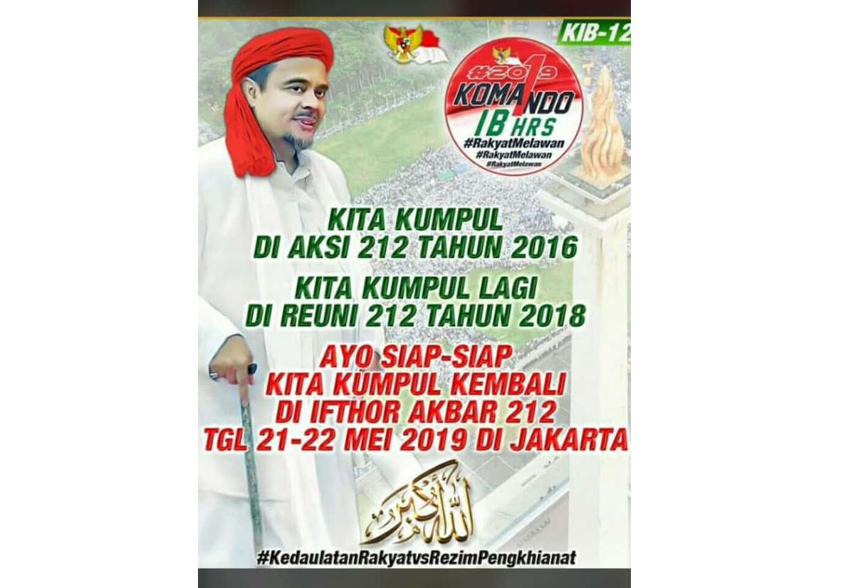 PA 212 Gelar Ifhtor Akbar di Depan KPU pada 22 Mei