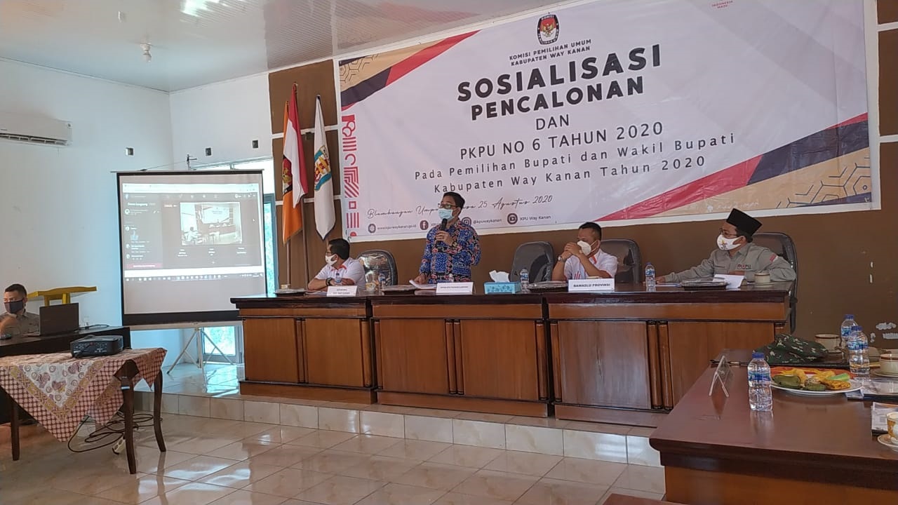 Ketua KPU Provinsi Lampung Erwan Bustami Penambahan syarat Calon Bebas Covid-19