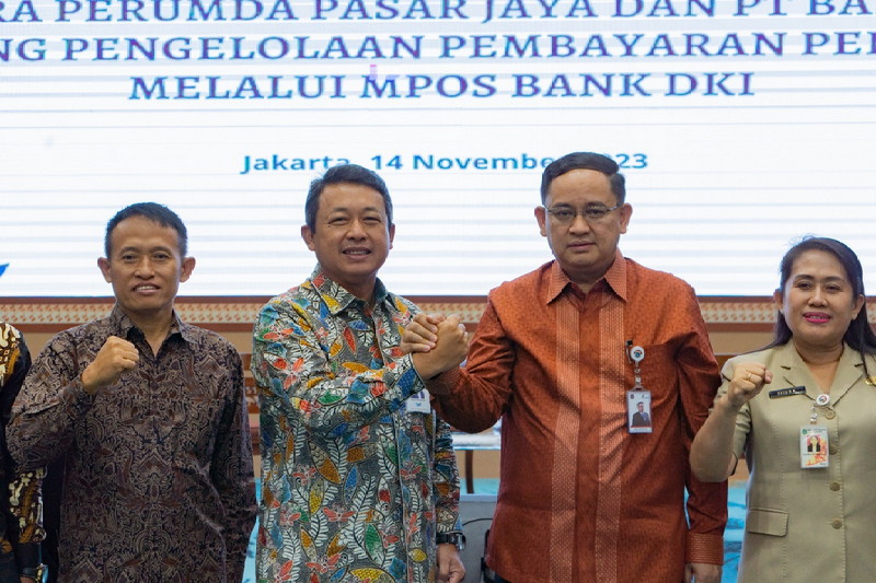 Bank DKI dan Pasar Jaya Rajut Kerja Sama untuk Permudah Pengendalian Pembayaran Pedagang Pasar