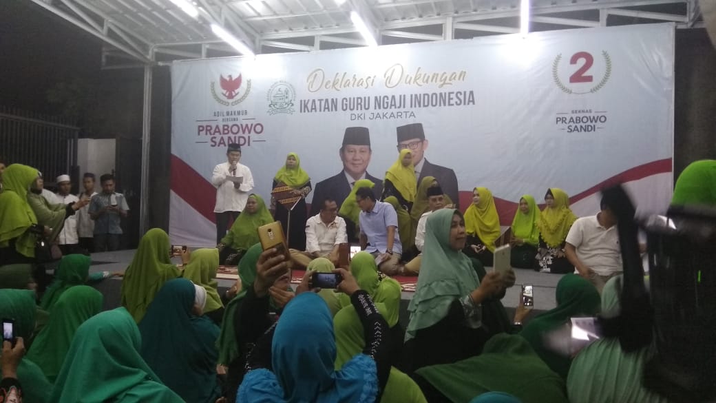 Guru Ngaji Jakarta Dukung Prabowo-Sandi