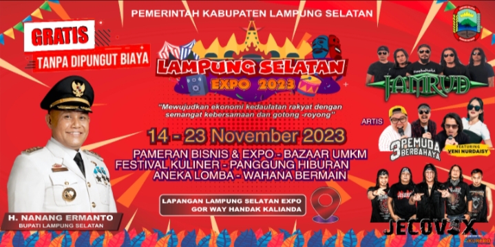Band Rock Jamrud Bakal Hibur Masyarakat di Lampung Selatan Expo 2023