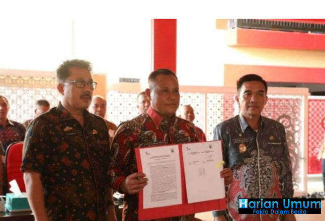 Pemkab Lamsel Laksanakan Penandatanganan Perubahan Kedua Perjanjian Pinjaman PEN 2022 dengan PT SMI