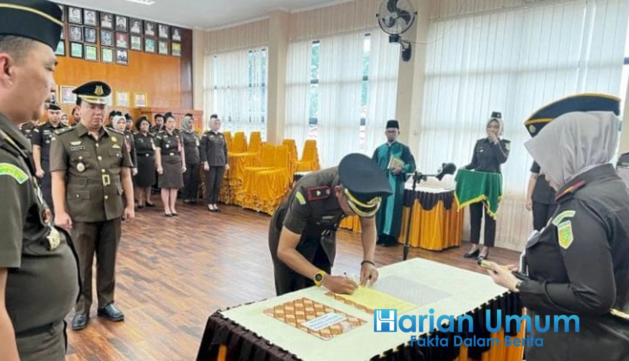 Sertijab Kacabjari Talang Padang Dipimpin Langsung Oleh Kejari Tanggamus