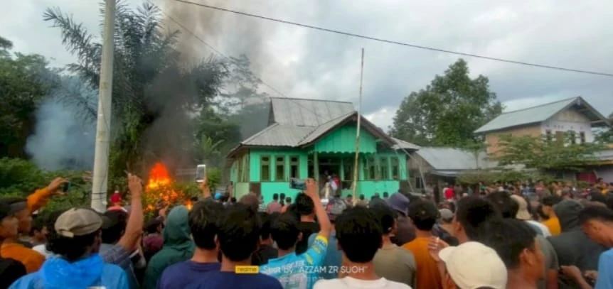 Pasca Pembakaran Kantor PPA di Suoh, Polisi Tetapkan 5 Tersangka