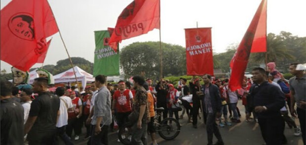 Diprovokasi Projo, SBY Tinggalkan Acara Deklarasi Kampanye Damai