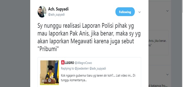 Polemik Kata "Pribumi", Pendukung Anies Ancam Polisikan Megawati