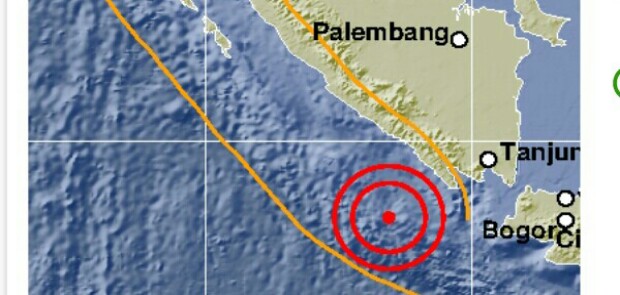 Lampung Dilanda Gempa 5,5 SR